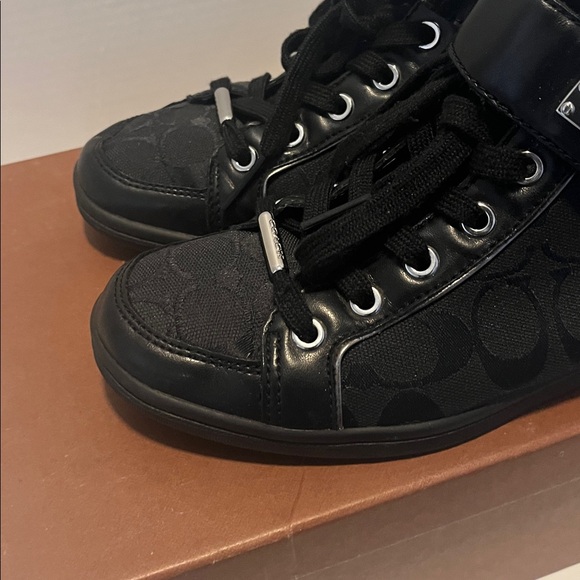 Coach Zany Black high-top sneaker Women 8 PreOwned - Picture 2 of 14